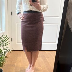 The Limited Rich Brown Pencil Skirt